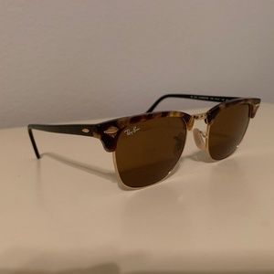 Ray-Ban Polarized Clubmaster Classic-Tortoise G-15